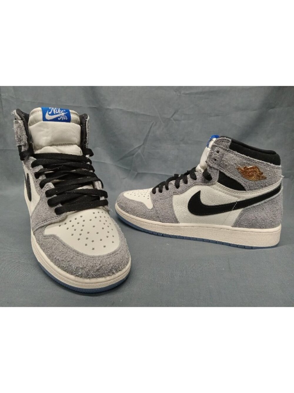Nike Jordan 1 RTR High OG (GS) Cool Grey Game Royal Black Boy Size 7 NEW IN BOX!